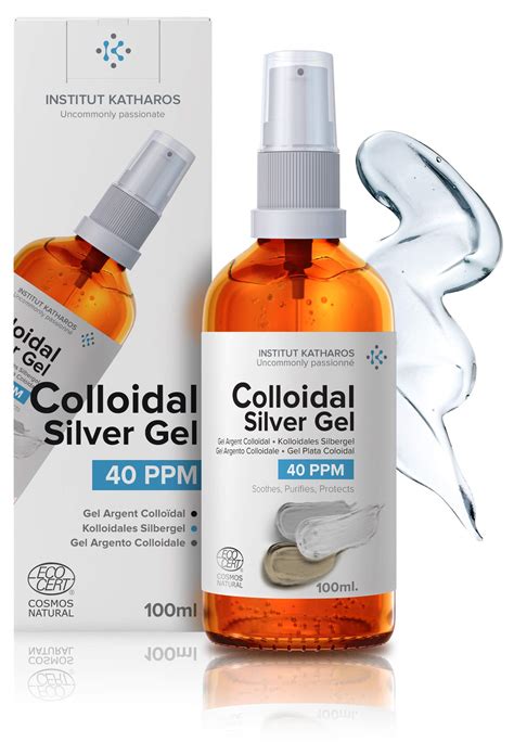 Buy Institut Katharos Pure Colloidal Silver Gel 40 Ppm 100 Natural