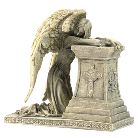 Angel Of Grief Statue Weeping Angel Figurine Mourning Png Download