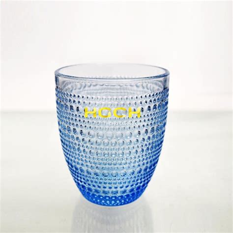 European Style Retro Relief Solid Colorful Glass Cup T Drinking