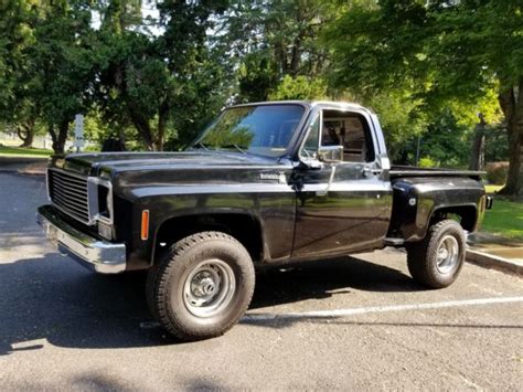 1977 Chevy Ck10 Scottsdale Stepside 4x4 For Sale Photos Technical