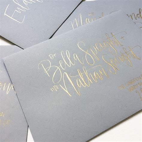 Handwritten Calligraphy Wedding Invitation Envelope Etsy
