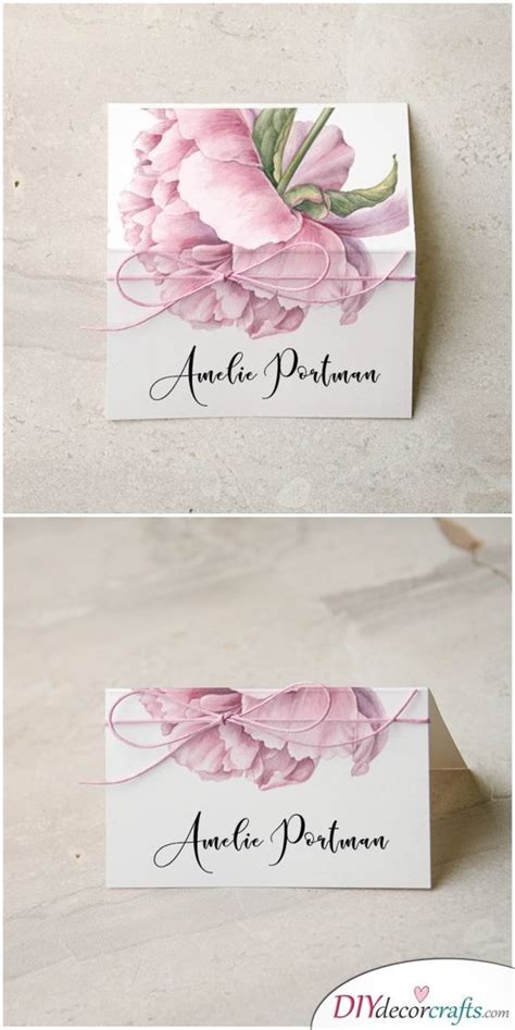 All templates are microsoft word documents and you will need to have that program installed on your laptop or desktop. A Delicate Flower - DIY Wedding Place Cards | Karte hochzeit, Hochzeitskarten, Hochzeitseinladung