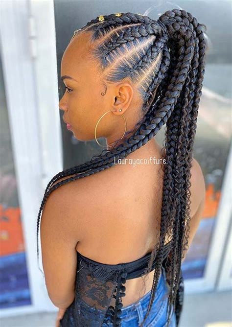 23 Dope Ways To Wear A Feed In Braids Ponytail Stayglam Stayglam