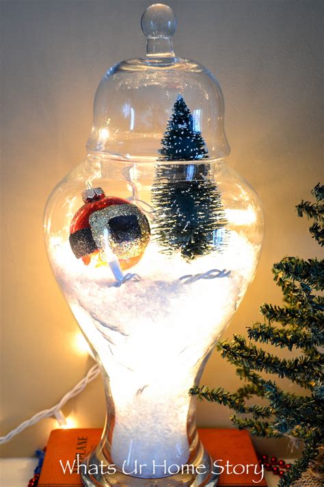 How To Make A Snow Globe Terrarium Christmas Mantels Christmas Crafts