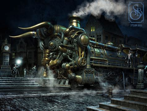 Steam Fantasy Another Steampunk Train This One Designed Like A
