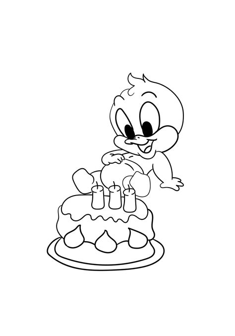 Cute Baby Daffy Duck Coloring Play Free Coloring Game Online