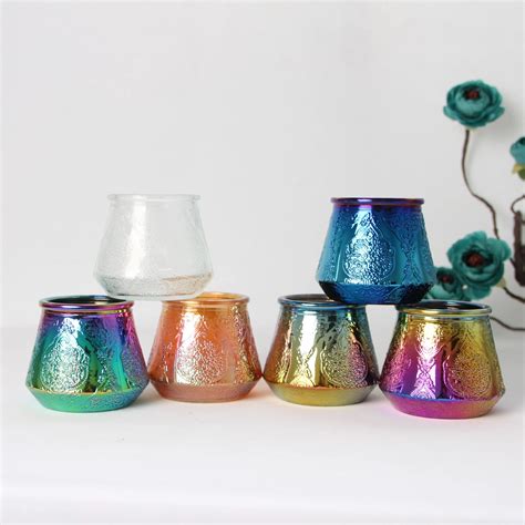 Iridescent Glass Luxury Candle Jar With Lid Buy Candle Jar Luxury Luxury Candle Jar With Lid