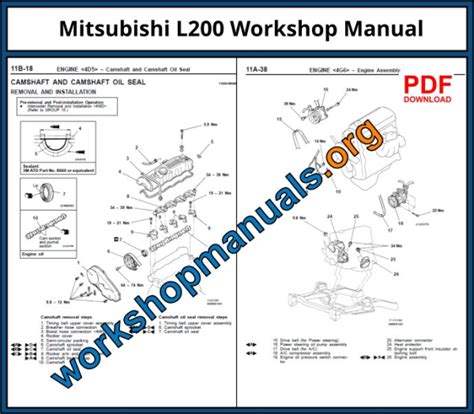 Mitsubishi L200 Workshop Repair Manual Download Pdf