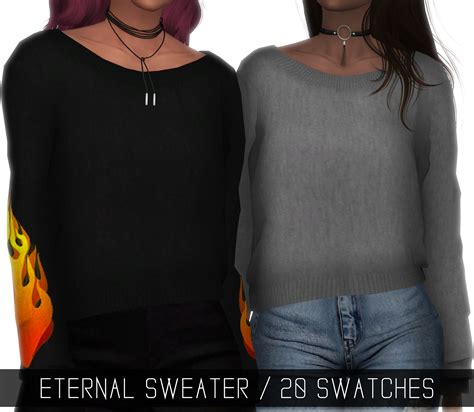 Eternal Sweater Sims 4 Clothing Sims 4 Sims 4 Mods Clothes
