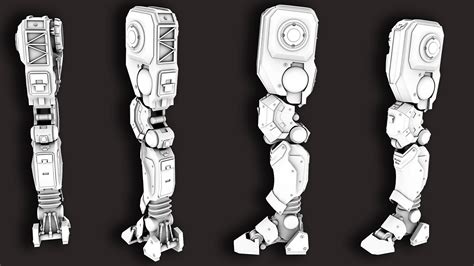 Artstation Robot Leg Mechanical Concept