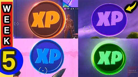 All Xp Coins In Fortnite Gold Purple Blue And Green Xp Coin