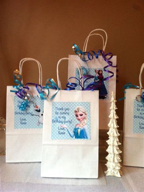 Frozen Favor Bag Personalized Elsa Anna And Olaf By Theprintedowl Disney Frozen Party Frozen