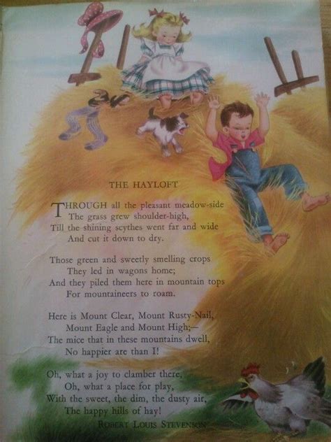 Childcraft Vol 3 The Hayloft By Robert Louis Stevenson Illustrated