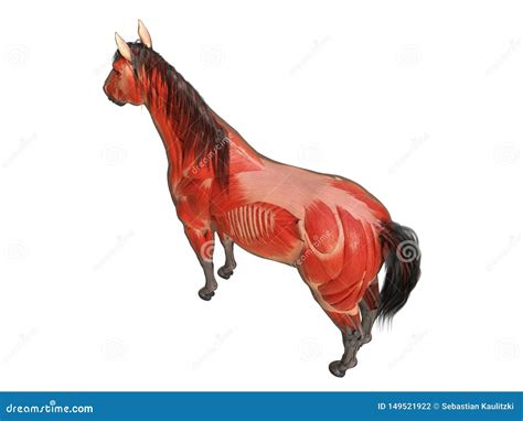 The Horse Anatomy Muscle System Stock Illustration Illustration Of