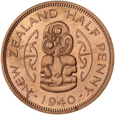 Halfpenny 1940 Coin From New Zealand Online Coin Club