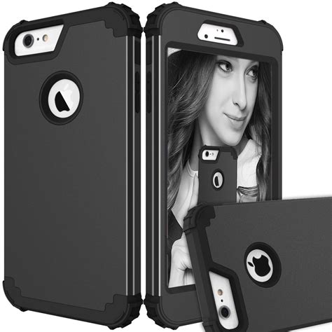 Iphone 6 Plus Case Iphone 6s Plus Case [hard Pc Soft Silicone] Hybrid Heavy Duty Shockproof