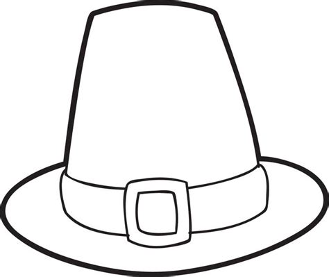 Free Easy Printable Pilgrim Hat Template
