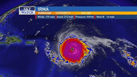 Hurricane Irma Strengthens To A Category 5 Storm As It Approaches