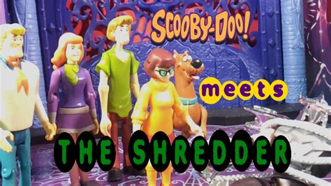 Scooby Doo Meets Shredder From Ninja Turtles Toy Video Youtube
