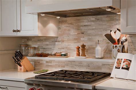 A kitchen backsplash tile design from pratt & larson features a raised relief pear tree with stylized symmetry. 5 Modern And Sparkling Backsplash Tile Ideas - MidCityEast
