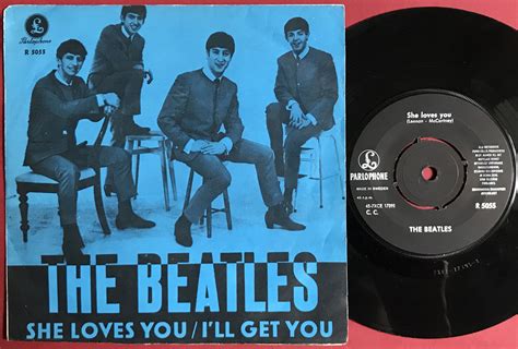 Nostalgipalatset Beatles She Loves You 7 BlÅ Swe Ps 1963