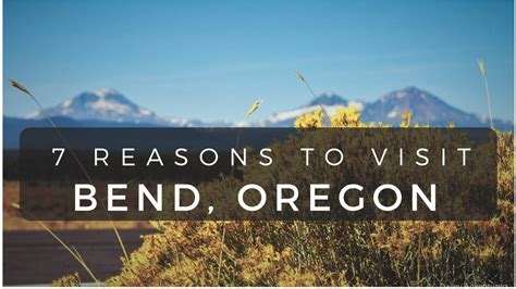 7 Reasons To Visit Bend Oregon Dailey Adventurers Oregon Visiting