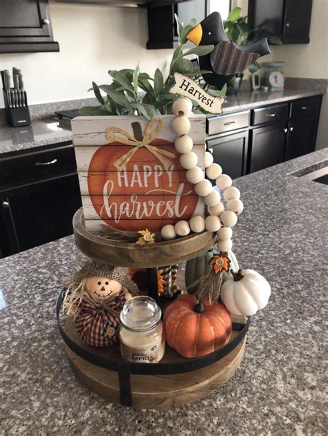 Happy Harvest New Harvest Two Tiered Tray Harvest Tier Tray Etsy