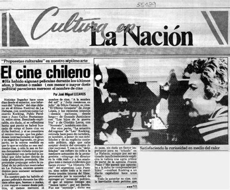 El Cine Chileno Artículo Por José Miguel Lecaros Biblioteca