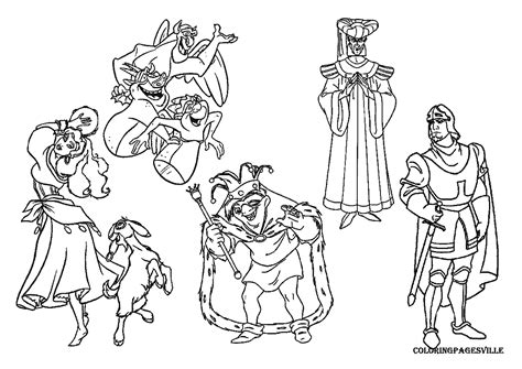 Free Hunchback Of Notre Dame Coloring Pages Download Free Hunchback Of