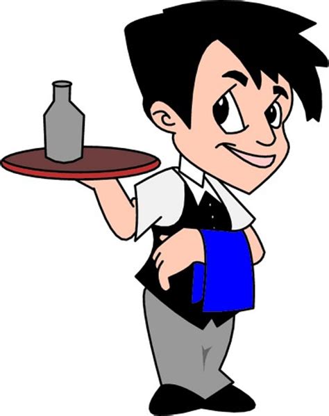 Waiter Waitress Clipart Clipart Suggest