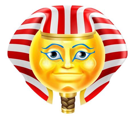 Emoticon De Emoji Del Faraón Ilustración Del Vector Ilustración De