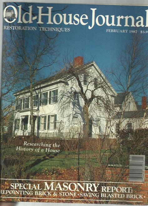 Old Housejournal February1987 Researchingthehistoryofahouse