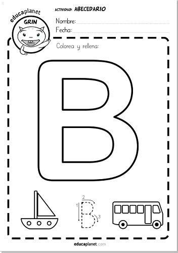 Juegos Para Aprender A Leer Fichas Letra B Preescolar Actividades