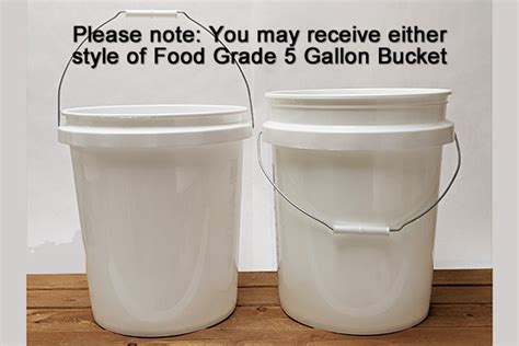 White Five Gallon Buckets