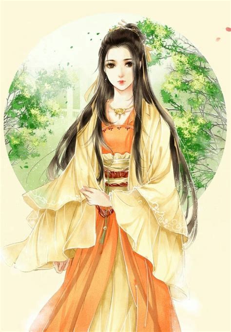 Ancient Chinese Girl Drawing