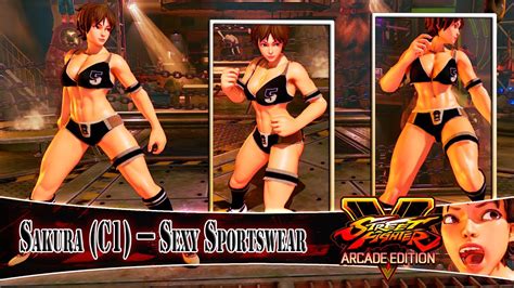 Street Fighter V Mods Sakura Sexy Sportswear Pc Only Youtube