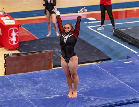 full team same result women s gymnastics finishes third in first tri meet of the season
