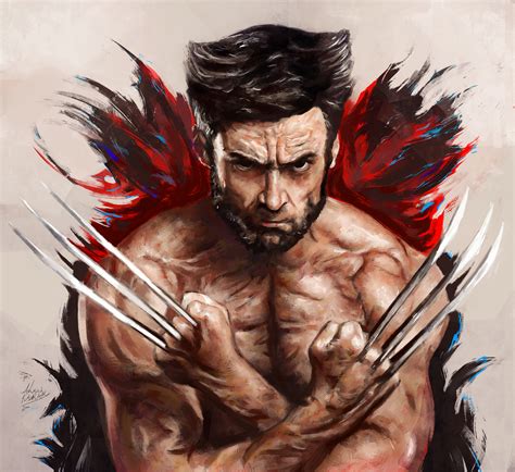 Hugh Jackman As Wolverine Artwork Wallpaper Hd Superheroes 4k
