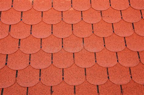 Red Roof Shingles Stock Photo Image Of Distance Abstract 48528802