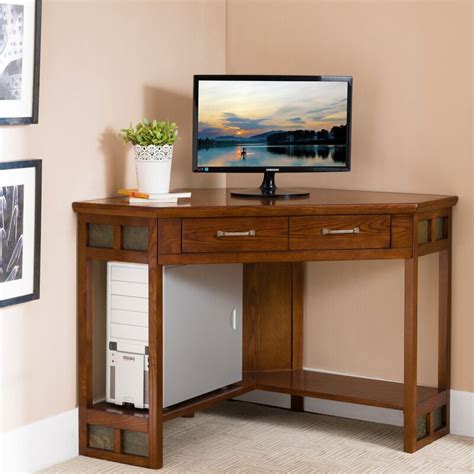 Great savings & free delivery / collection on many items. Charlton Home Jablonski Solid Wood Corner Desk & Reviews ...
