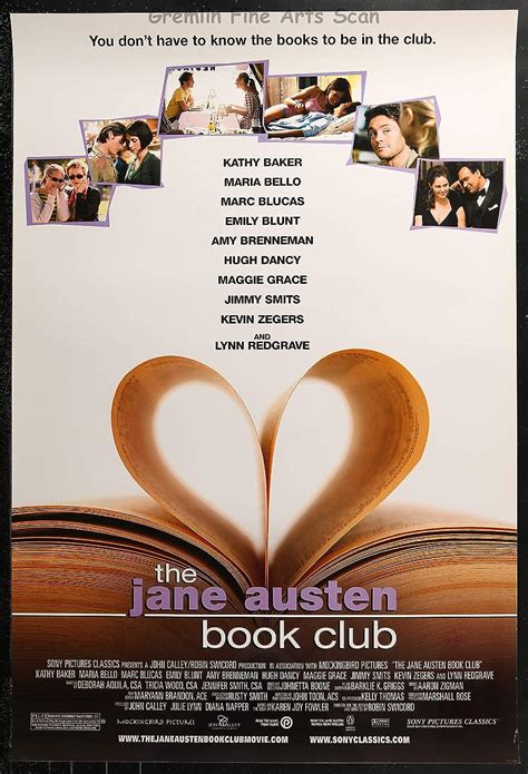 THE JANE AUSTEN BOOK CLUB Theatrical Movie Poster Directed By Robin Swicord Starring Kathy