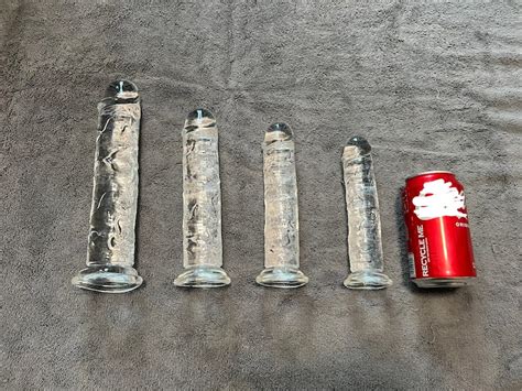 Clear Realistic Dildoes For Women Dildos For Men Shower Etsy