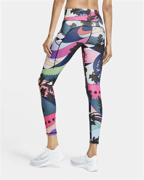 Nike Epic Luxe Icon Clash Womens Running Leggings Hyper Pinkblack
