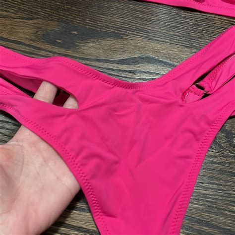 Agent Provocateur Hot Pink Sammie Cut Out Bikini Gem