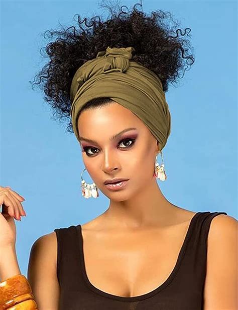 Harewom Hair Wrap For Black Women With Natural Hair Large Stretch Soft
