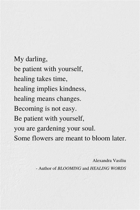 Healing Takes Time Inspiring Poem By Alexandra Vasiliu Author Of