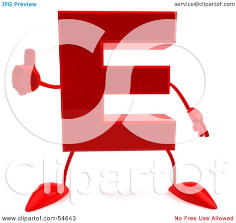 Quando estes estão conectados entre si, eles também formam uma rede. Royalty-Free (RF) Clipart Illustration of a 3d Red Letter E With Arms And Legs Giving The Thumbs ...