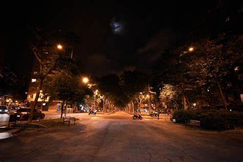 Free Picture Street Light Road City Night Sky Dark