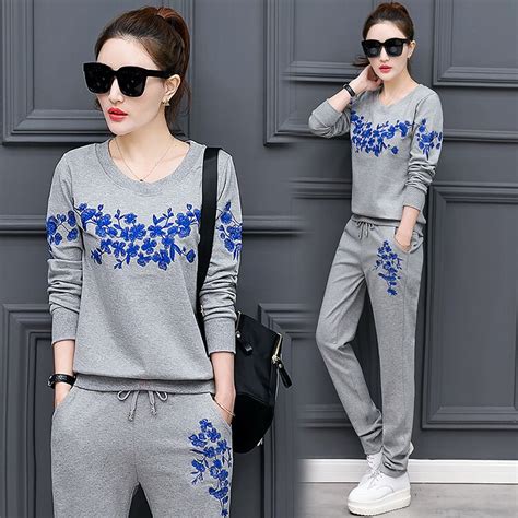Buy 2018 Two Piece Set Tracksuits For Women Top And
