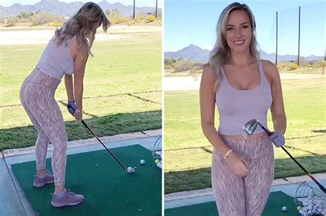 Golf Beauty Paige Spiranac Looks Incredible At Practice Range As